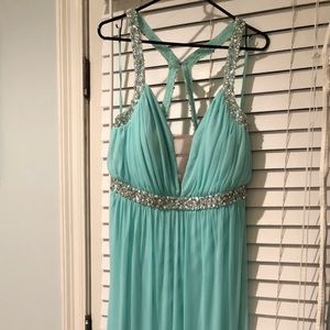 Junior Size 15 Mint Colored ball gown!!!